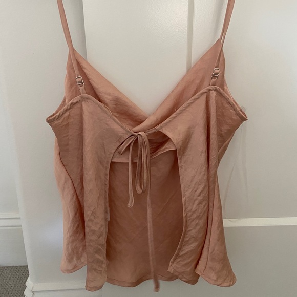 Le Lis satin cowl neck tank top - Picture 2 of 2